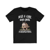 Just A Girl Who Loves Achelousaurus Dinosaur Shirt, Achelousaurus Dinosaur, Dinosaur Lover Shirt Animal Adult Toddler Kids Gift T-Shirt Image 1