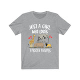 Just A Girl Who Loves African Animals Elephant Giraffe Lion Animal Adult Toddler Infant Kids Gift T-Shirt Image 2