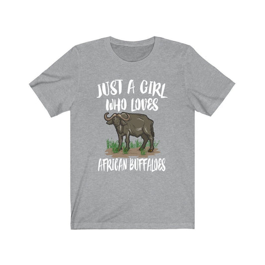Just A Girl Who Loves African Buffaloes Shirt - African Buffalo print design