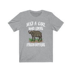 Just A Girl Who Loves African Buffaloes Shirt - African Buffalo print design