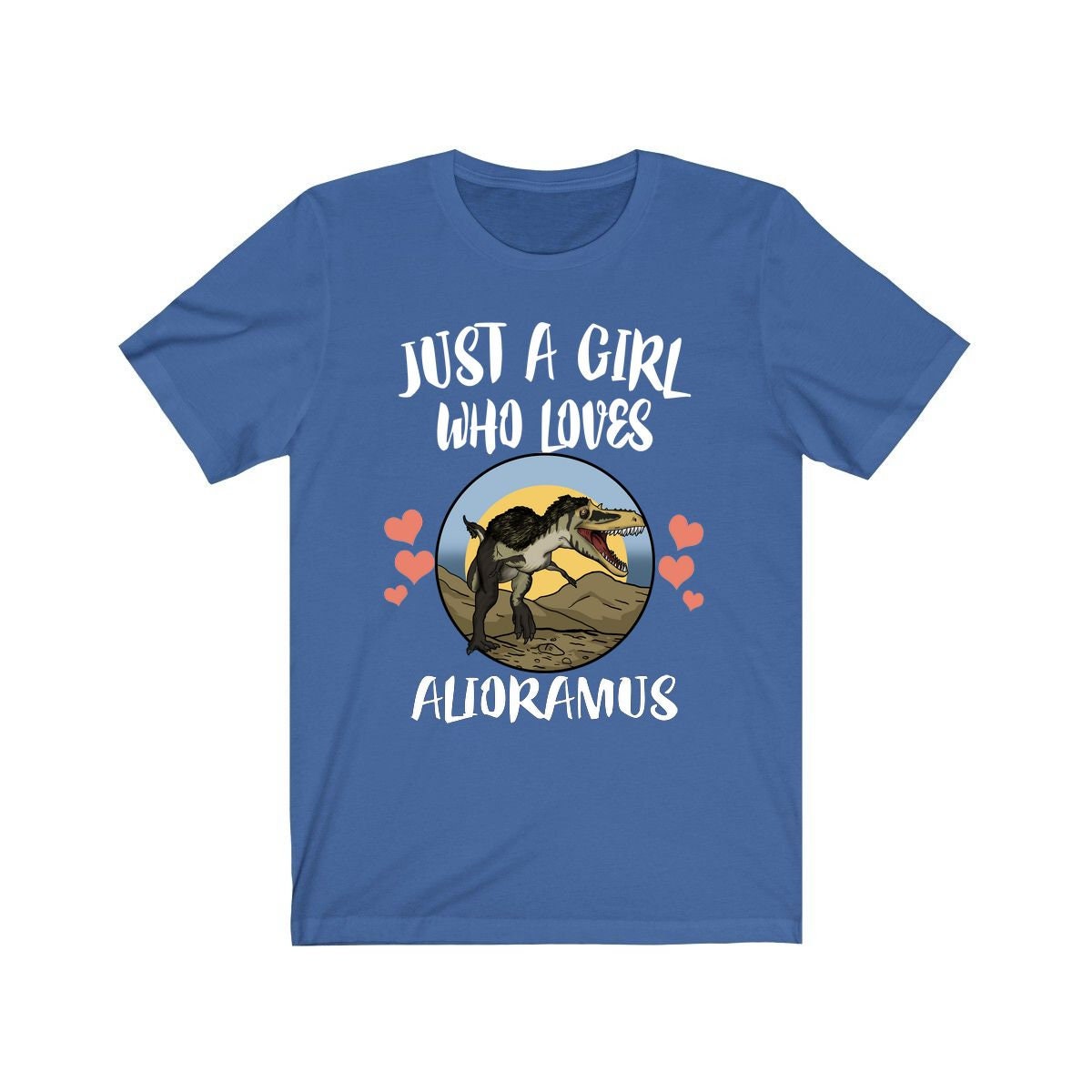 Just A Girl Who Loves Alioramus Dinosaur, Alioramus Dinosaur, Alioramus Lover Gift, Animal Adult Toddler Infant Kids Gift T-Shirt Image 4