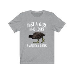 Just A Girl Who Loves American Coots Shirt - American Coot print design