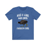 Just A Girl Who Loves American Coots Shirt, Bird Lover Shirt, Birding Shirt, Animal Adult Toddler Infant Kids Gift T-Shirt Image 3