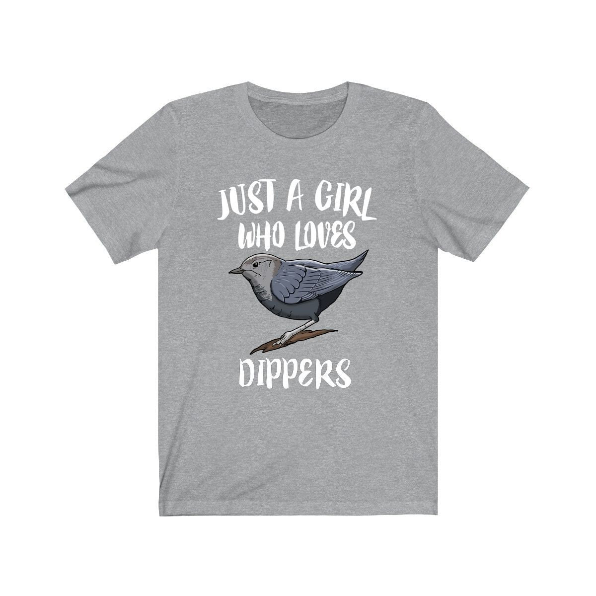 Just A Girl Who Loves Dippers Birds Birding Shirt, Birding Gift, Bird Lover Shirt, Animal Adult Toddler Infant Kids Gift T-Shirt Image 2