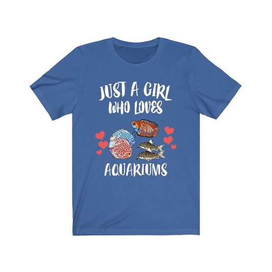 Just a girl who loves aquariums fishkeeper aquarist lover tee