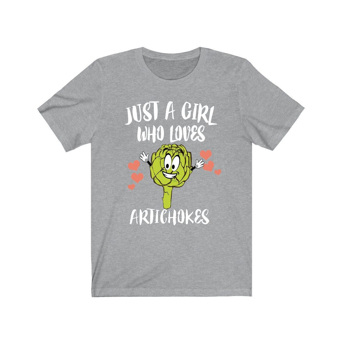 Just A Girl Who Loves Artichokes Vegetables Vegan Adult Toddler Infant Kids Gift T-Shirt Image 3