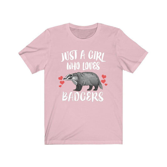 Just A Girl Who Loves Badgers Shirt - badger print design
