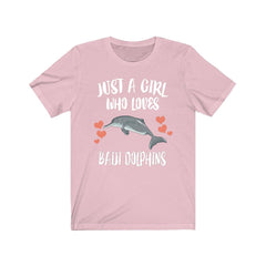 Just A Girl Who Loves Baiji Dolphins Shirt - baiji dolphin print design