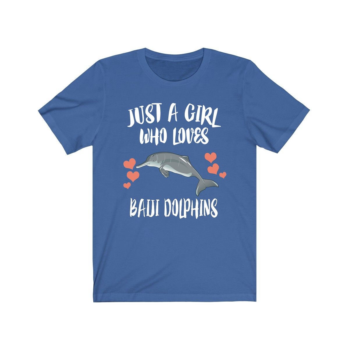 Just A Girl Who Loves Baiji Dolphins Shirt, Dolphin Lover Shirt, Baiji Dolphin shirt, Animals Adult Toddler Infant Kids Gift T-Shirt Image 3