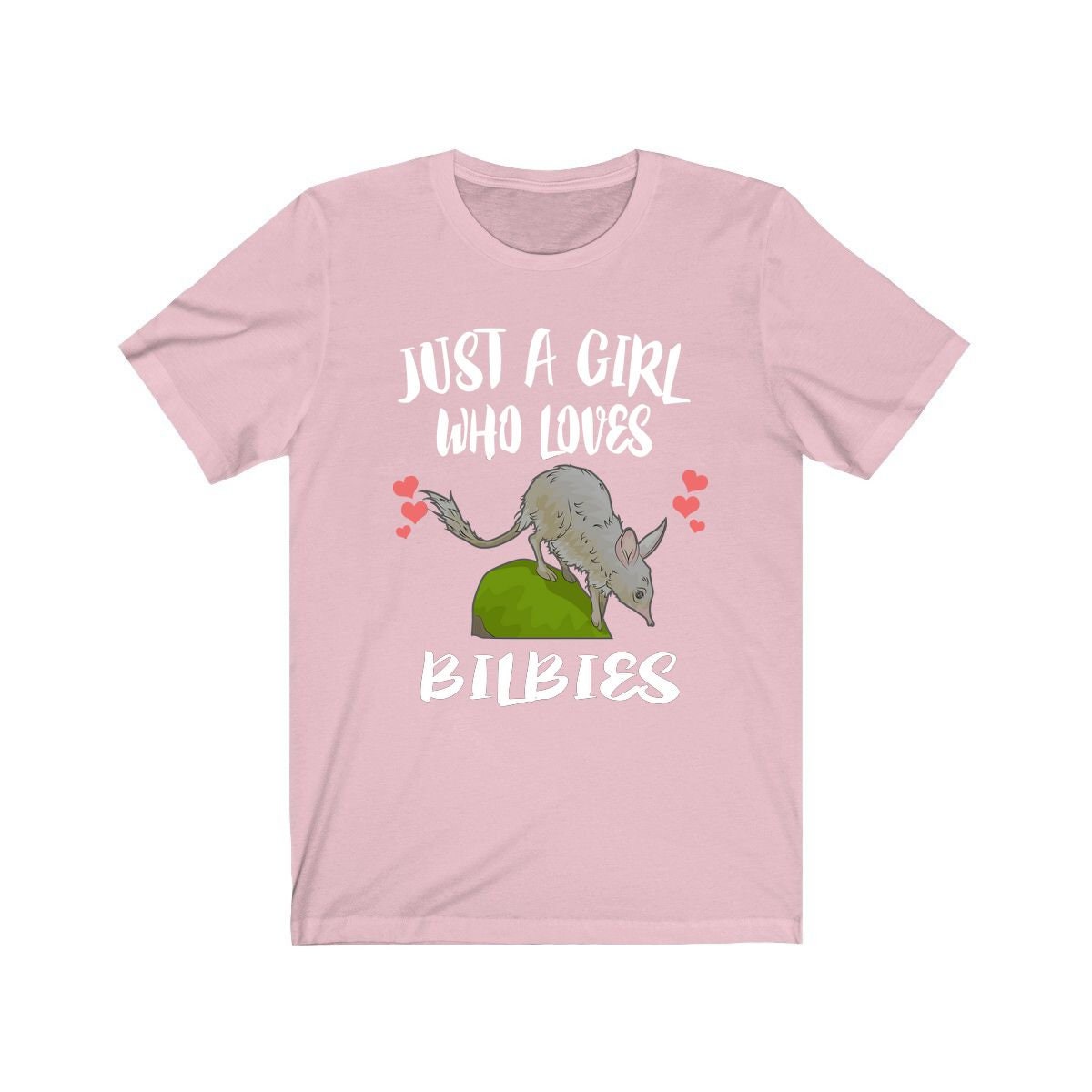 Just A Girl Who Loves Bilbies Animals Shirt, Bilby Gift, Adult Toddler Infant Kids Gift T-Shirt Image 1