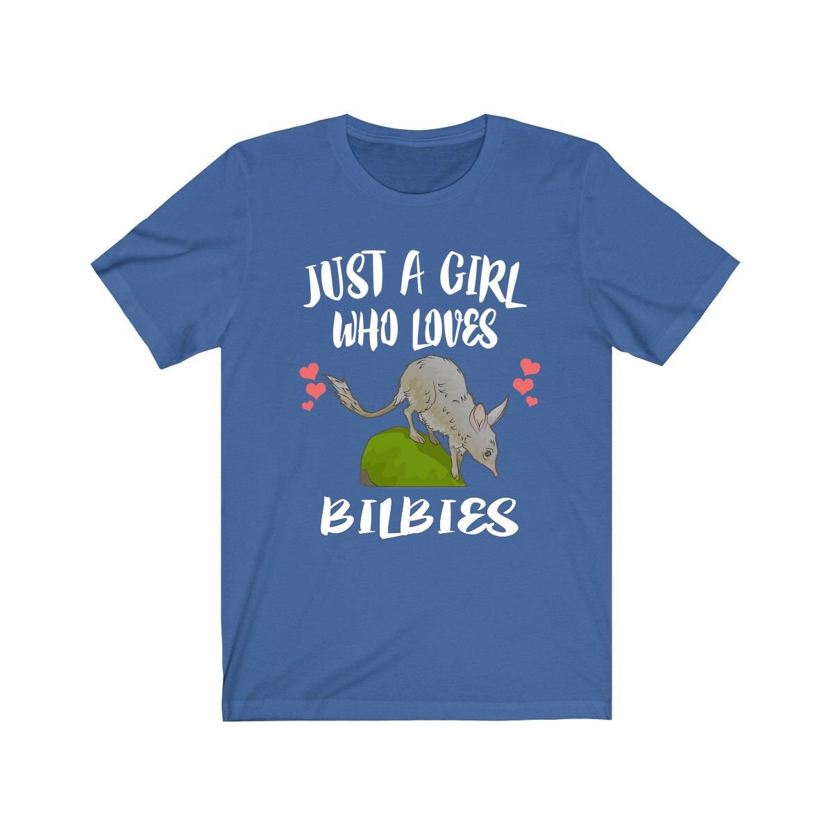 Just A Girl Who Loves Bilbies Animals Shirt, Bilby Gift, Adult Toddler Infant Kids Gift T-Shirt Image 3