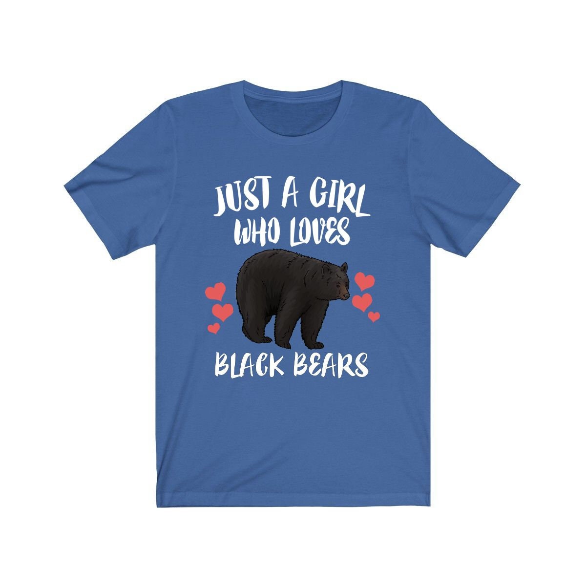 Just A Girl Who Loves Black Bears Shirt, Black Bear Lover Shirt, Black Bear Lover Gift, Animals Adult Toddler Infant Kids Gift T-Shirt Image 4