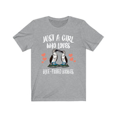 Just a girl who loves blue footed boobies Galapagos seabird tee