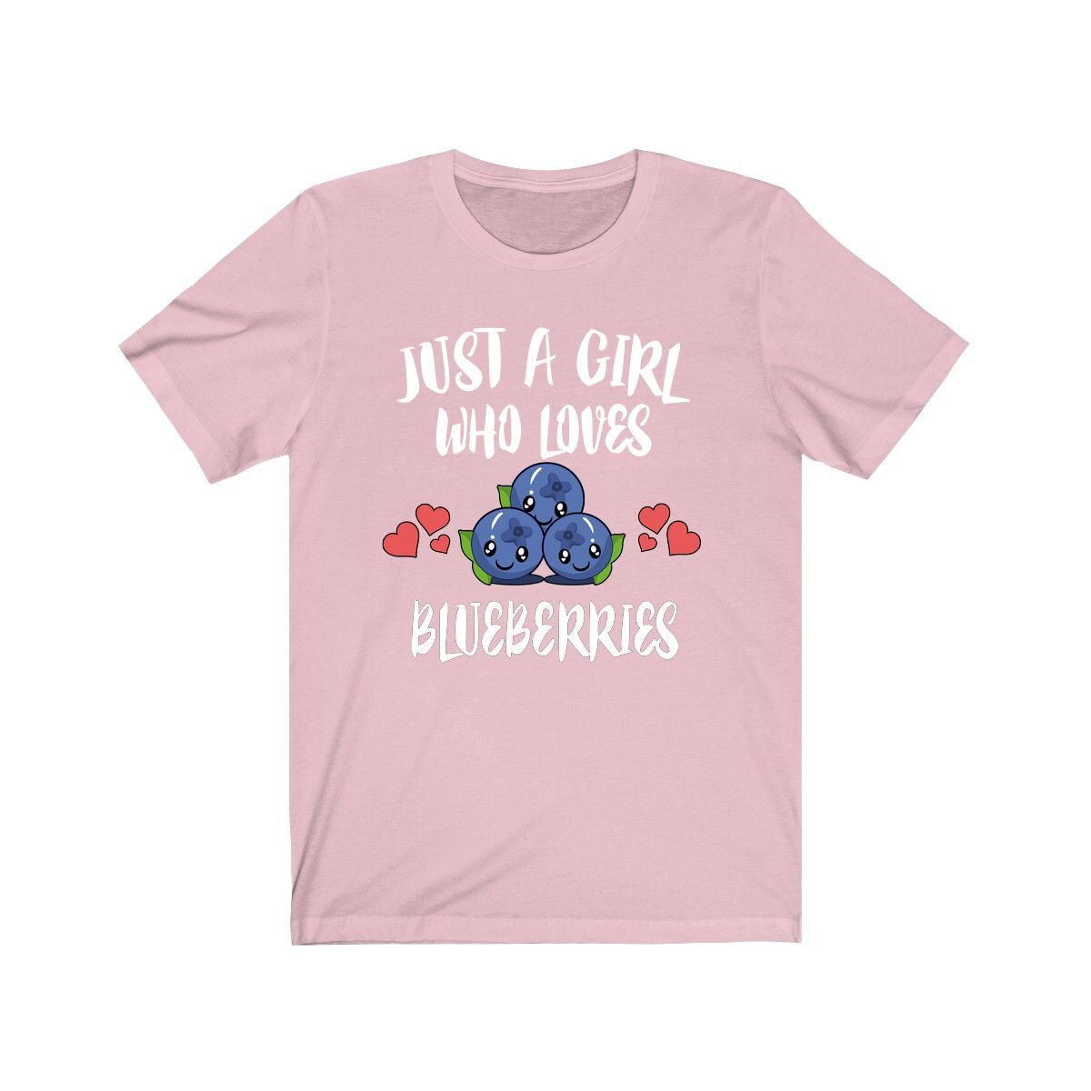Just A Girl Who Loves Blueberries Shirt, Fruit Vegan Shirt, Blueberry Shirt, Adult Toddler Infant Kids Gift T-Shirt Image 3