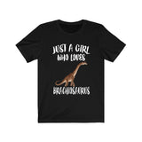 Just A Girl Who Loves Brachiosaurus Dinosaur Adult Toddler Infant Kids Gift T-Shirt Image 1