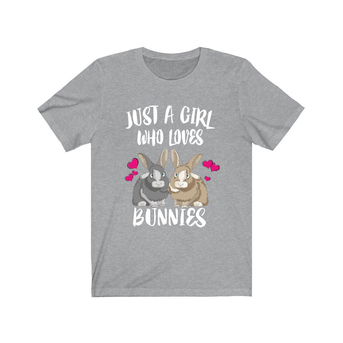 Just A Girl Who Loves Bunnies Rabbit Shirt, Cute Bunny Shirt, Animal Adult Toddler Infant Kids Gift T-Shirt Image 3