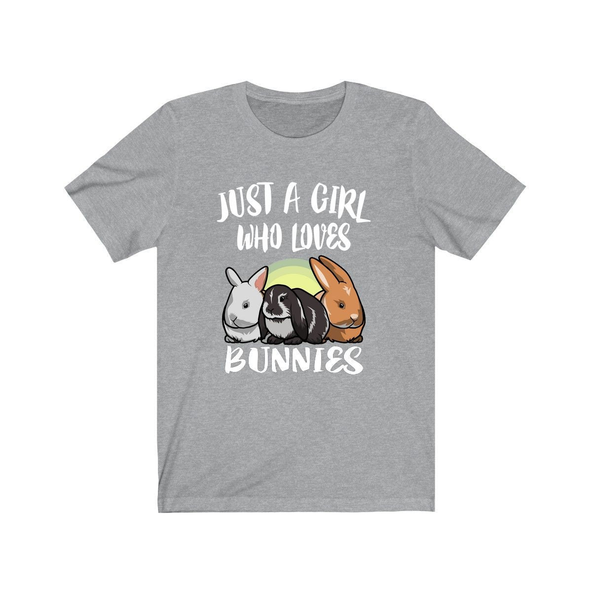 Just A Girl Who Loves Bunnies Rabbit, Rabbit Gift, Cute Bunny Shirt Animal Adult Toddler Infant Kids Gift T-Shirt Image 2