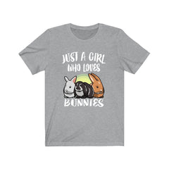 Just A Girl Who Loves Bunnies Rabbit Shirt - bunny print design