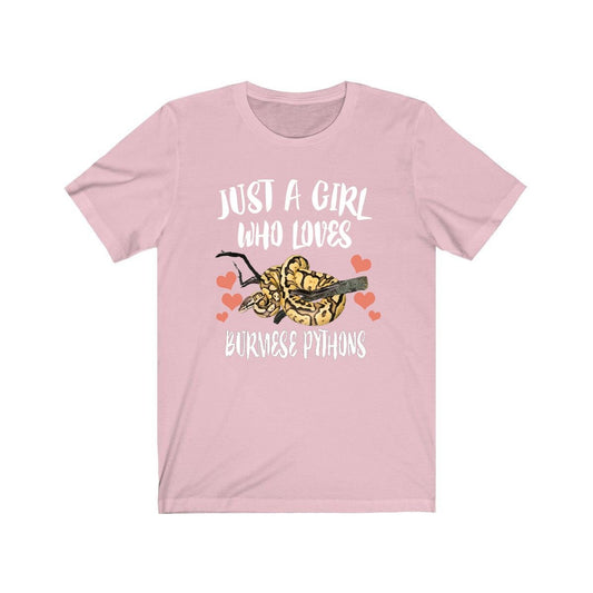 Just A Girl Who Loves Burmese Pythons Shirt - Burmese Python print design