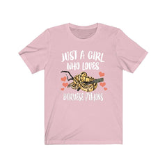 Just A Girl Who Loves Burmese Pythons Shirt - Burmese Python print design