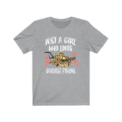 Just A Girl Who Loves Burmese Pythons Shirt - Burmese Python print design