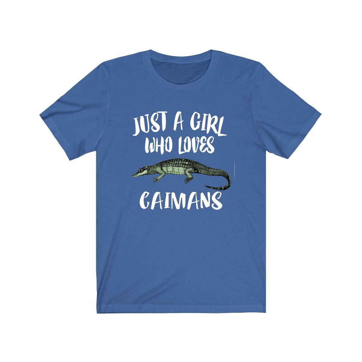 Just A Girl Who Loves Caimans Shirt, Caiman Lover Gift, Caiman Shirt, Animal Adult Toddler Infant Kids Gift T-Shirt Image 3