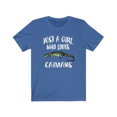 Just A Girl Who Loves Caimans Shirt - caiman print design