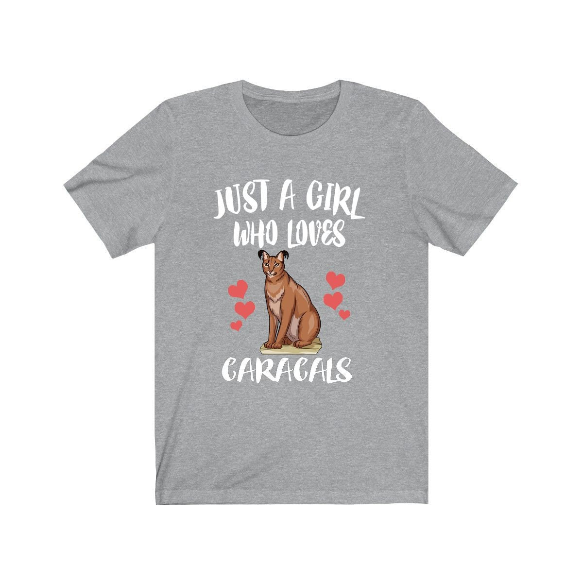 Just A Girl Who Loves Caracals Cats Shirt, Caracal lover Shirt, Caracal Gift, Animal Adult Toddler Infant Kids Gift T-Shirt Image 3