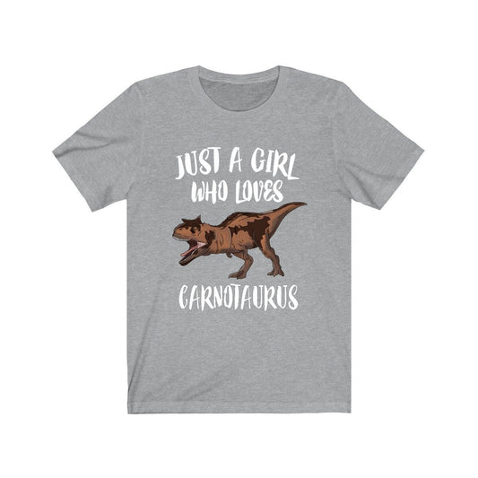 Just A Girl Who Loves Carnotaurus Shirt - Carnotaurus print design