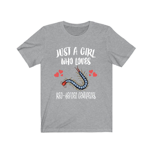 Centipede Lover T-Shirt for Girls - centipede print design