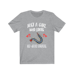 Centipede Lover T-Shirt for Girls - centipede print design