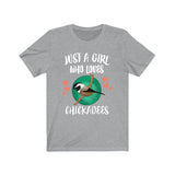 Just A Girl Who Loves Chickadees Shirt, Birds Birding Shirt, Chickadee Lover Gift, Animal Adult Toddler Infant Kids Gift T-Shirt Image 1
