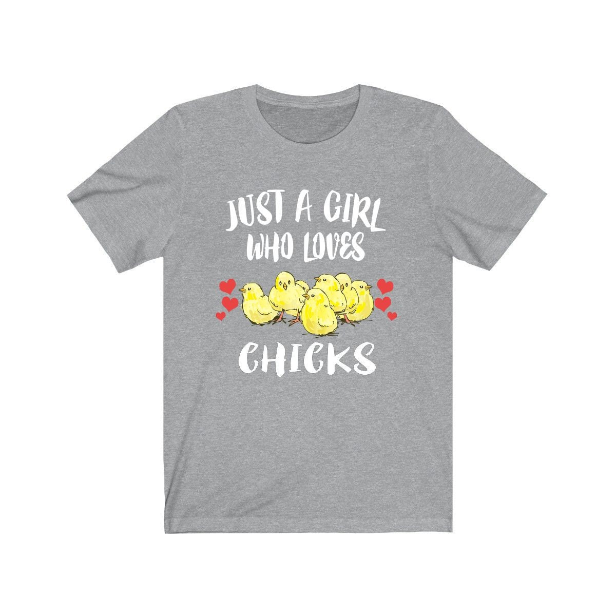 Just A Girl Who Loves Chicks Chicken Shirt, Chick Lover Gift, Birds Birding Animal Adult Toddler Infant Kids Gift T-Shirt Image 2