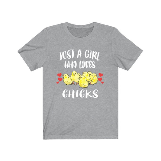 Just A Girl Who Loves Chicks Chicken Shirt - chick print design