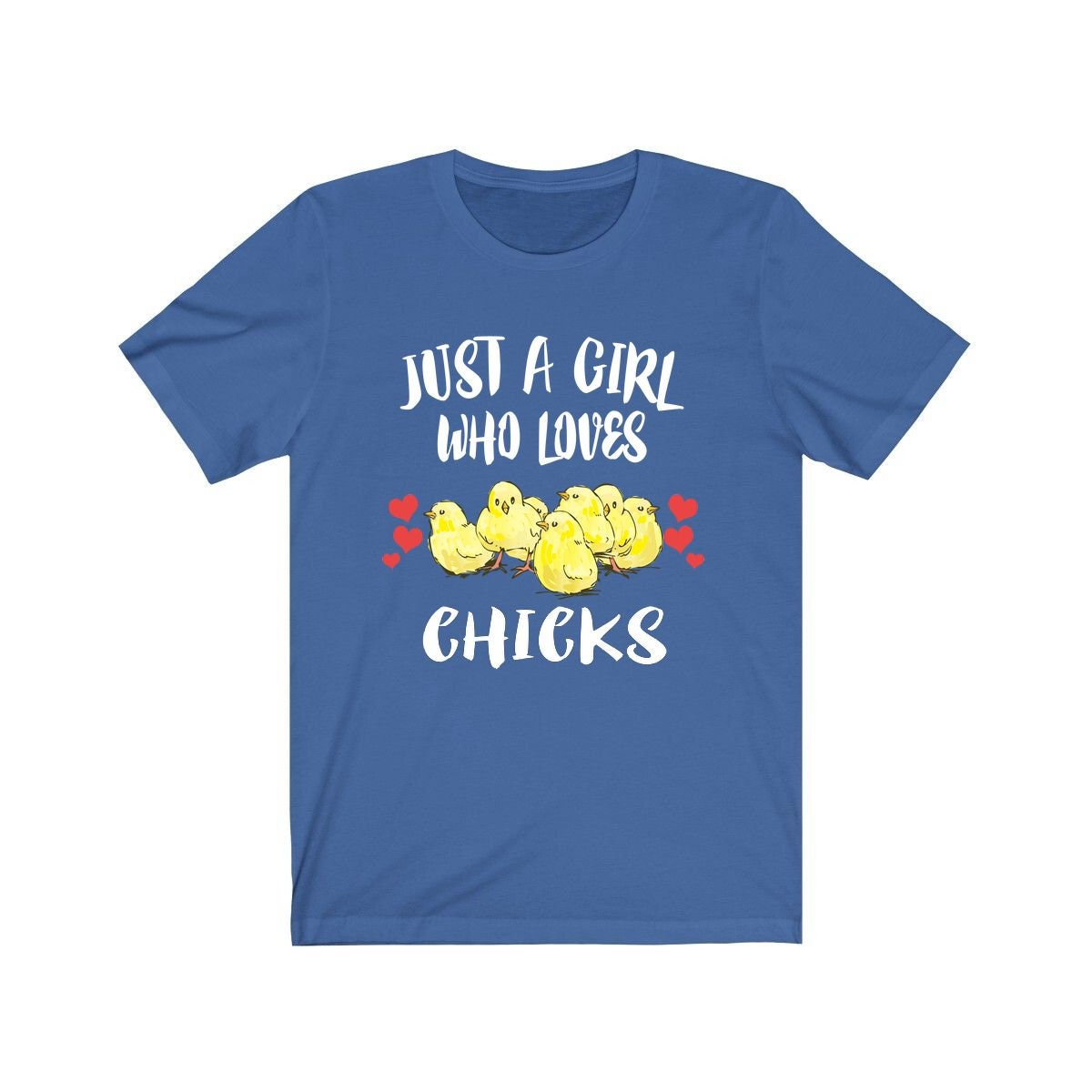 Just A Girl Who Loves Chicks Chicken Shirt, Chick Lover Gift, Birds Birding Animal Adult Toddler Infant Kids Gift T-Shirt Image 3