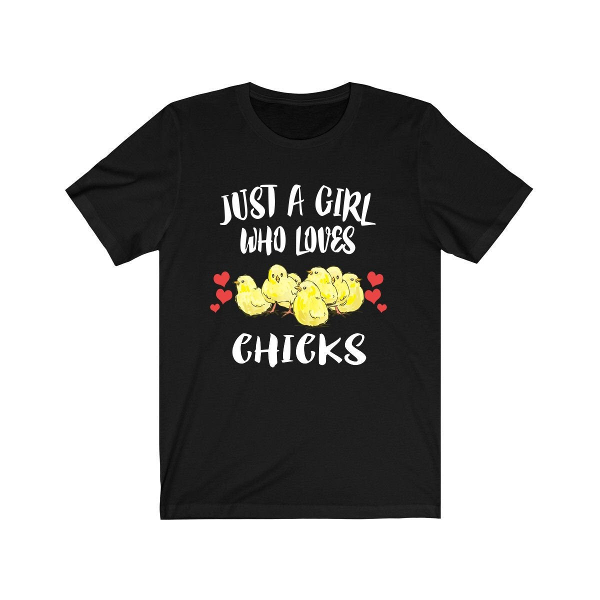 Just A Girl Who Loves Chicks Chicken Shirt, Chick Lover Gift, Birds Birding Animal Adult Toddler Infant Kids Gift T-Shirt Image 4
