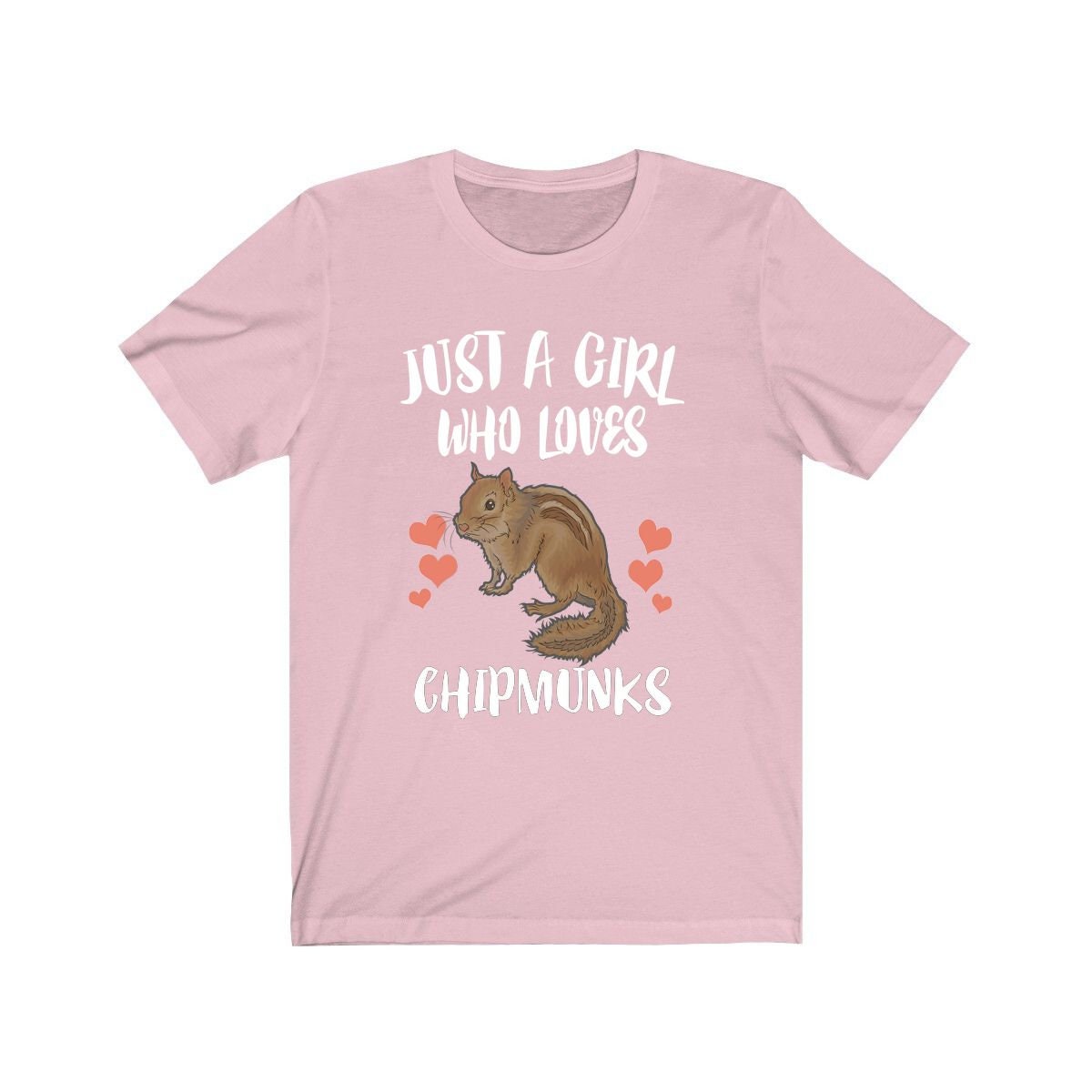 Just A Girl Who Loves Chipmunks Shirt, Chipmunk Lover Shirt, Chipmunk Gift, Animal Toddler Infant Kids Gift T-Shirt Image 3
