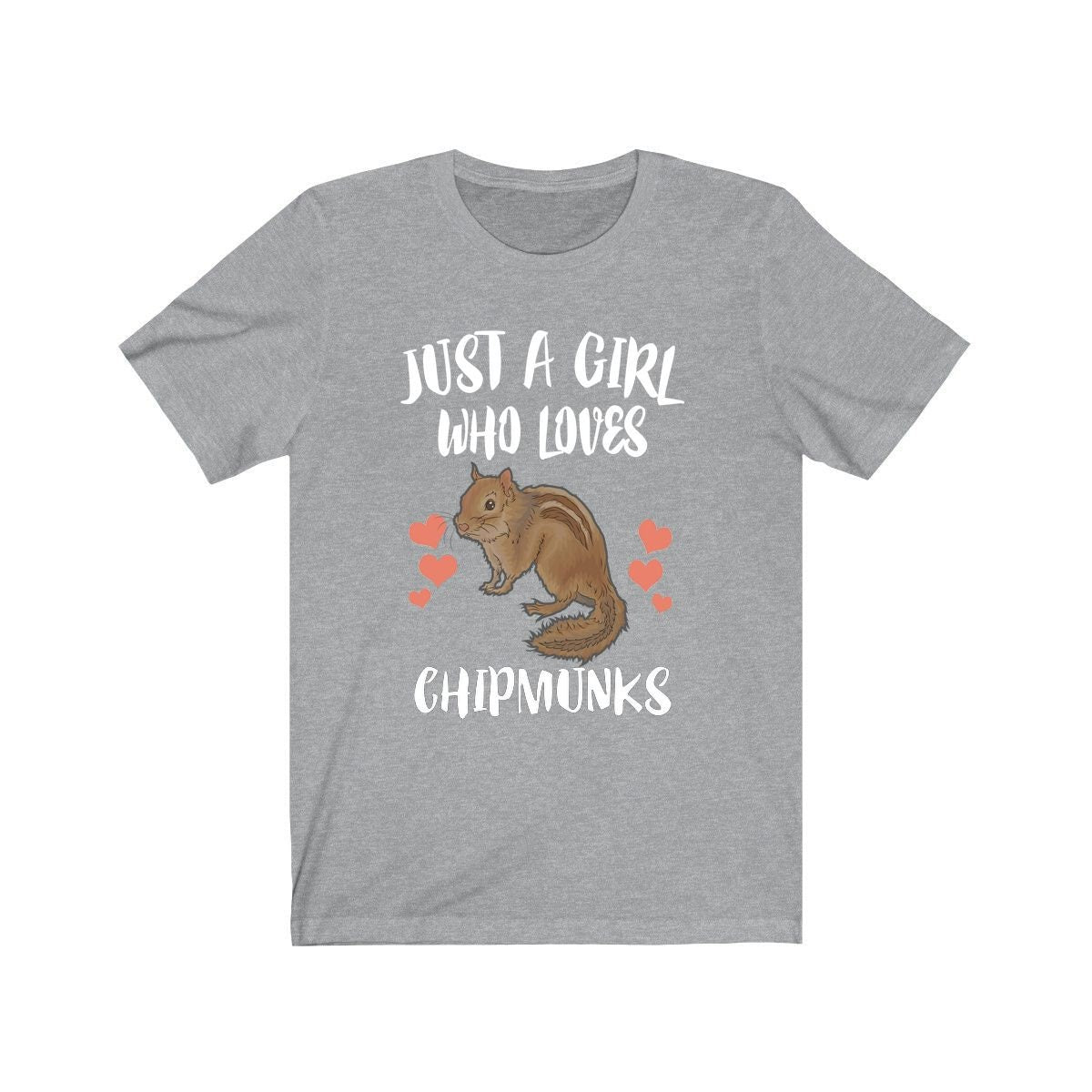 Just A Girl Who Loves Chipmunks Shirt, Chipmunk Lover Shirt, Chipmunk Gift, Animal Toddler Infant Kids Gift T-Shirt Image 2