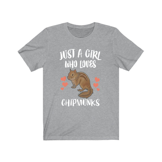 Just A Girl Who Loves Chipmunks Shirt - chipmunk print design