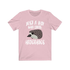Just A Boy Who Loves Hedgehogs Shirt - hedgehog print design