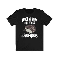 Just A Boy Who Loves Hedgehogs Shirt - hedgehog print design