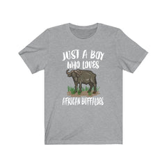 Just A Boy Who Loves African Buffaloes Shirt - African buffalo print design