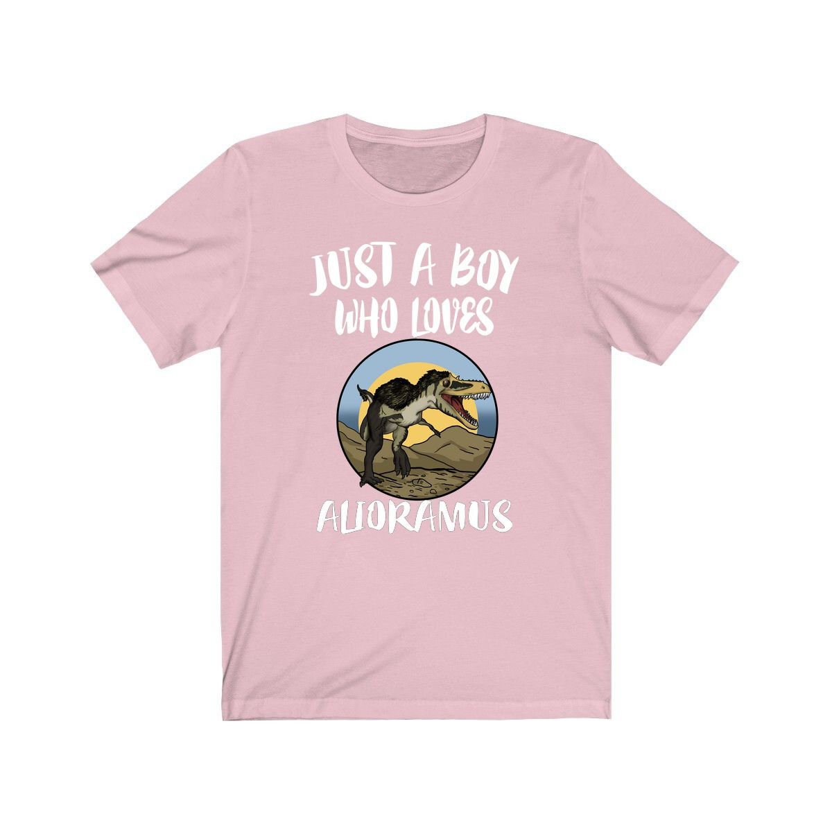 Just A Boy Who Loves Alioramus Dinosaur Shirt, Dinosaur Lover Shirt, Alioramus Shirt, Dinosaur Lover Gift,  Adult Toddler Kids T-Shirt Image 4