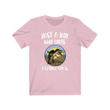 Just A Boy Who Loves Alioramus Dinosaur Shirt, Dinosaur Lover Shirt, Alioramus Shirt, Dinosaur Lover Gift,  Adult Toddler Kids T-Shirt Image 4