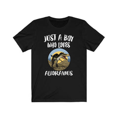Just A Boy Who Loves Alioramus Dinosaur Shirt - Alioramus print design
