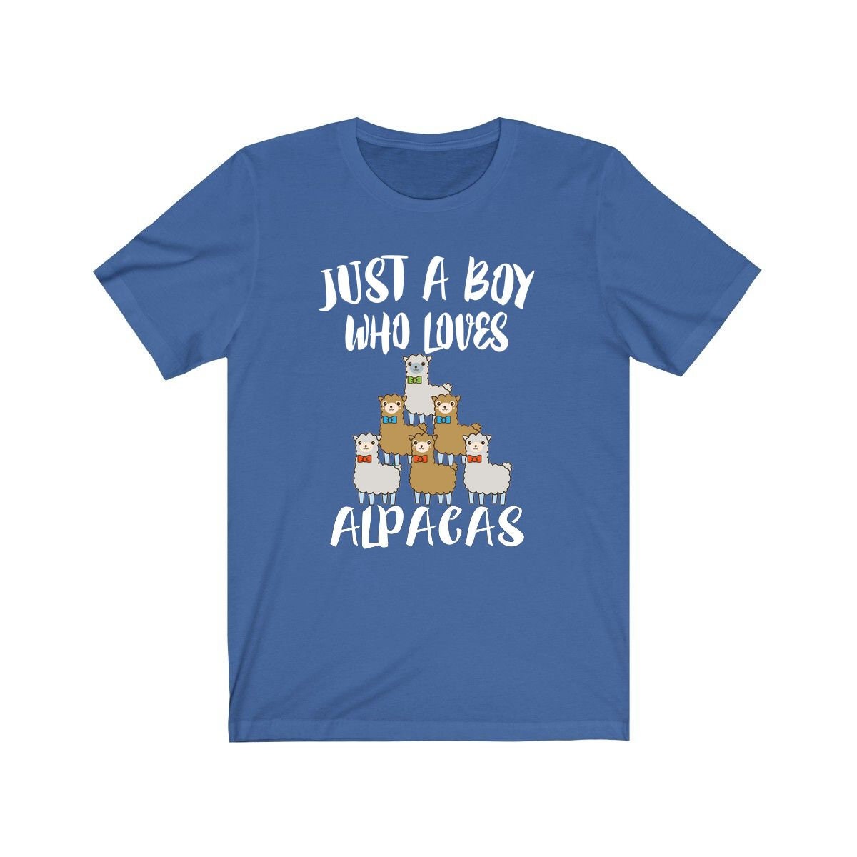 Just A Boy Who Loves Alpacas Shirt, Alpaca Lover Shirt, Alpaca Shirt, Alpaca Lover Gift,  Adult Toddler Kids T-Shirt Image 3