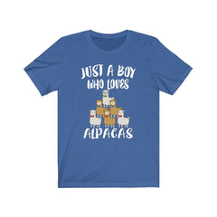 Just A Boy Who Loves Alpacas Shirt - alpaca print design