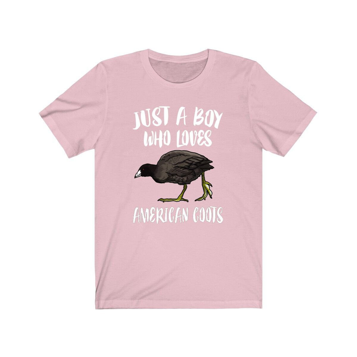 Just A Boy Who Loves American Coots Shirt, Bird Lover Shirt, Birding Shirt, Birding Lover Gift,  Adult Toddler Kids T-Shirt Image 4