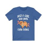 Just A Girl Who Loves Chow Chows Shirt, Dog Lover Shirt, Chow Chow Dog, Animal Toddler Infant Kids Gift T-Shirt Image 4