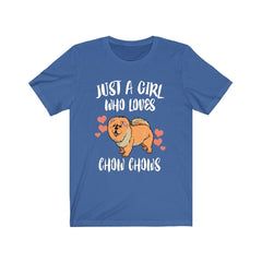 Just a girl who loves chow chows ancient Chinese lion-maned dog tee